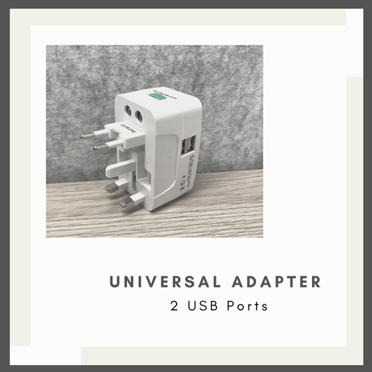 Universal Adapter w/ 2 USB Ports